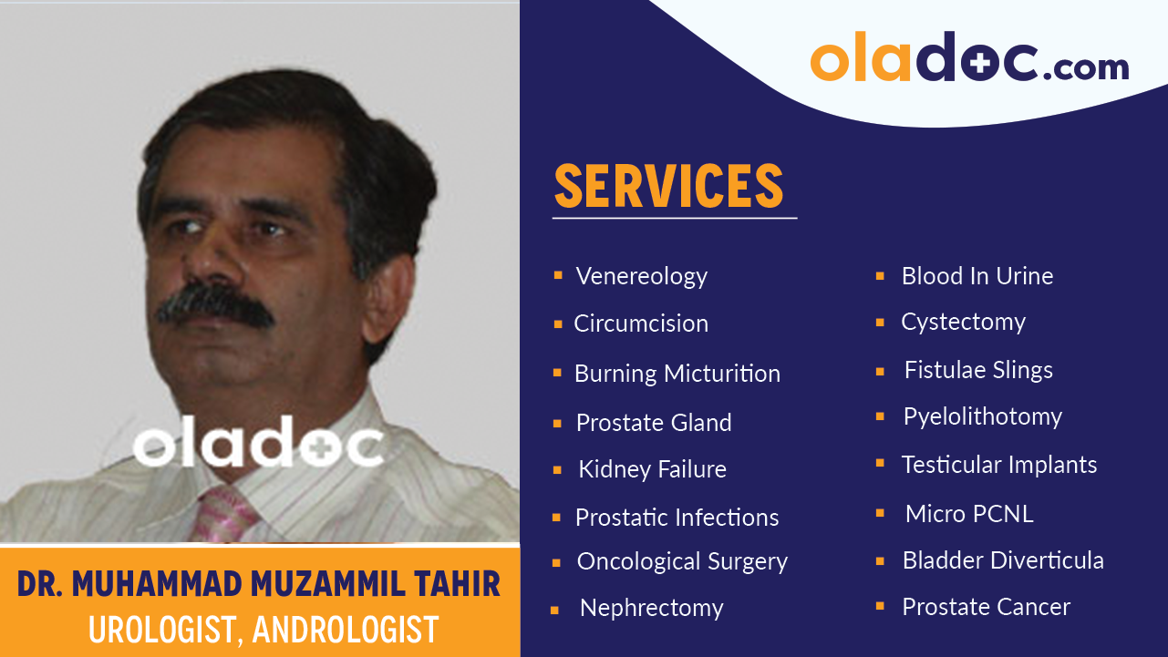 Services provided by Dr. Muhammad Muzammil Tahir